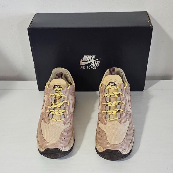 Nike Air Force 1 Wild -Sesame/Baroque Brown/Khaki - Women's Size 6.5 -FB2348-201 - Picture 2 of 7